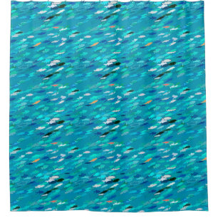 School of Fish, Turquoise,  Blue and Aqua 