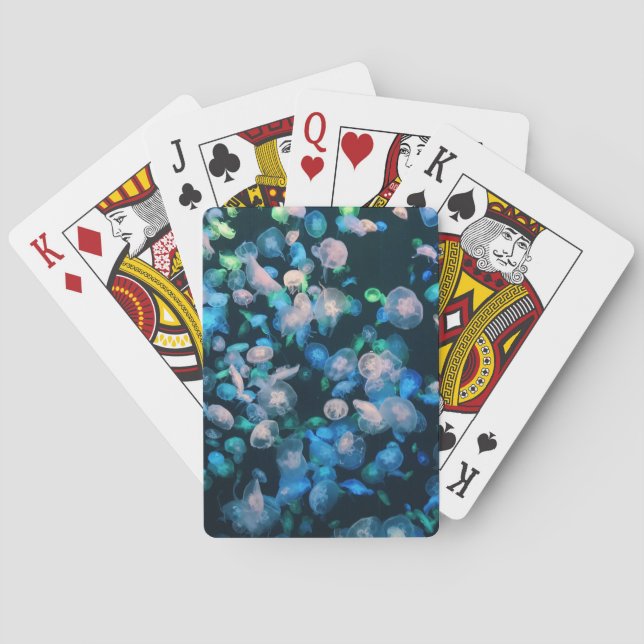 School of Jellyfish, Glow in the Dark Playing Cards (Back)