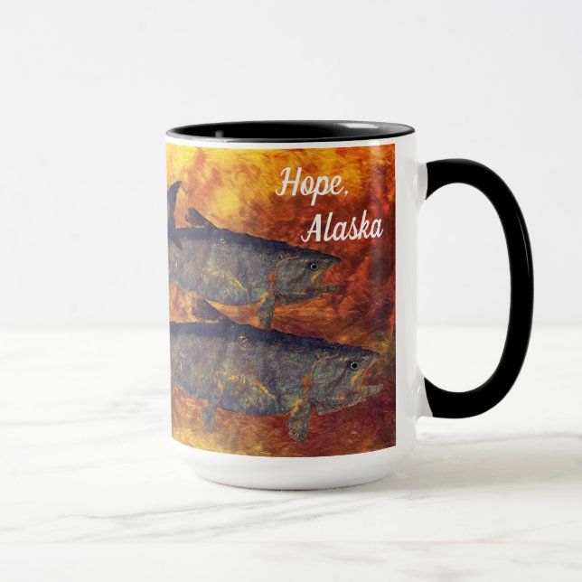 School Of Salmon, Hope - 15 oz. Combo Mug (Right)