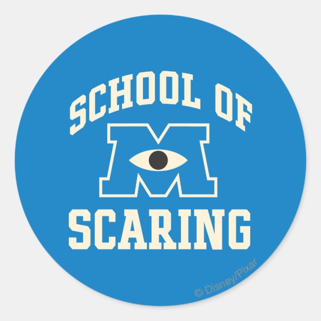 School of Scaring Classic Round Sticker (Front)