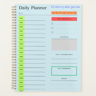 School & Office Daily Planning Notebook Planner