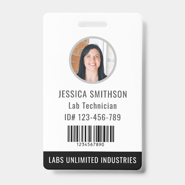 School or Business Photo ID Badge (Front)