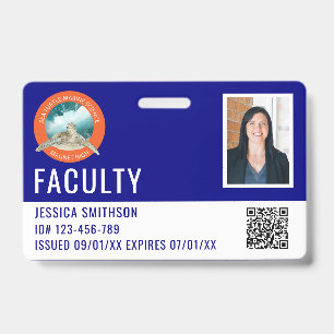 School or Business Photo ID Navy Blue Badge