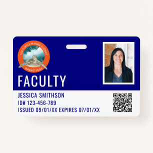 School or Business Photo ID Navy Blue Badge