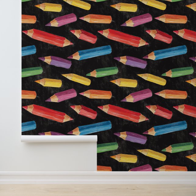 School Or Kindergarten Wall Decor Colourful Pencil (Application)