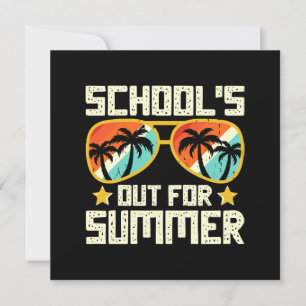School Out For Summer Invitation