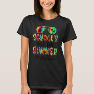 School Out For Summer Leopard Tie Dye 1st Grade Te T-Shirt