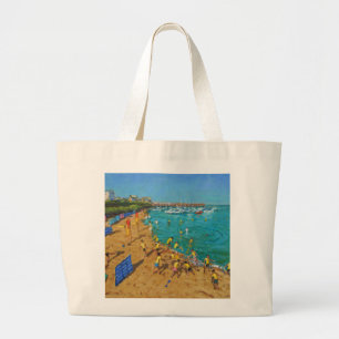 School outing New Quay Wales 2013 Large Tote Bag