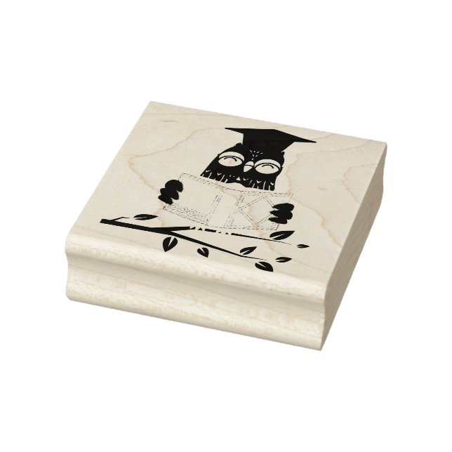 School owl rubber stamp (Stamp)