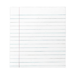 School paper notepad