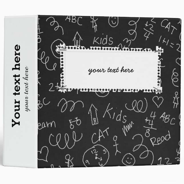 School pattern binder (Front/Spine)