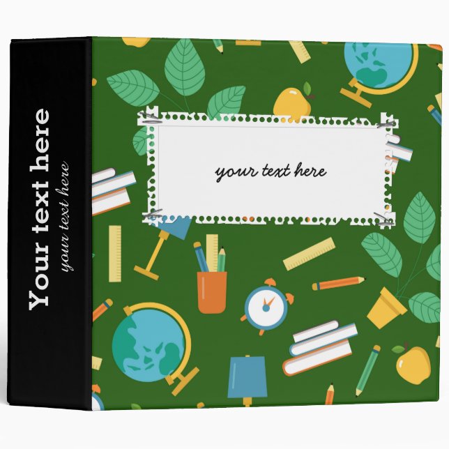 School pattern binder (Front/Spine)