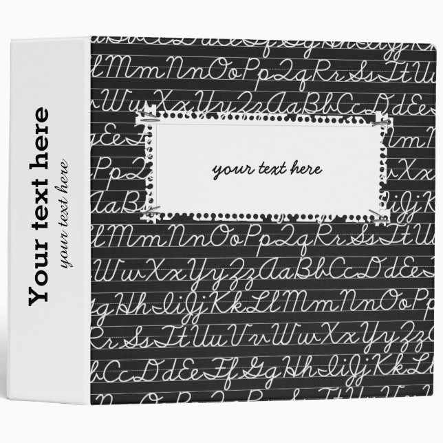 School pattern binder (Front/Spine)