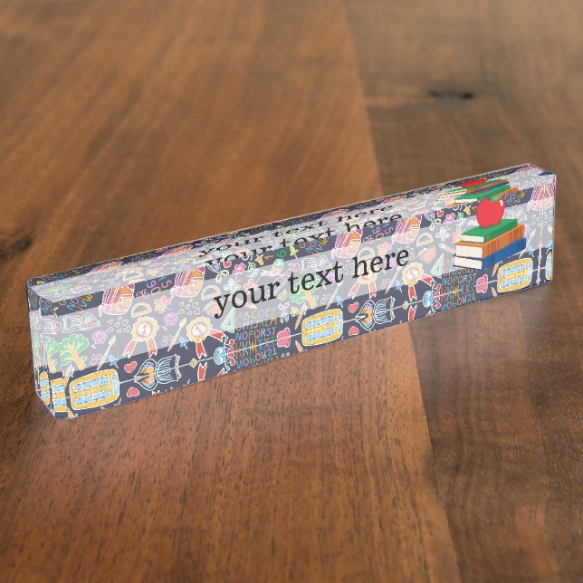 School pattern nameplate (Side)