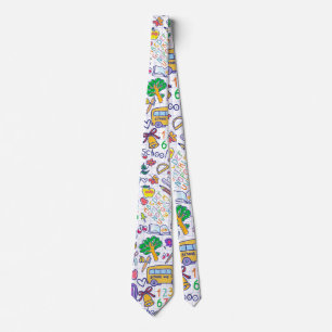 School pattern tie