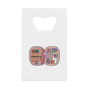 School Pencil Case Credit Card Bottle Opener