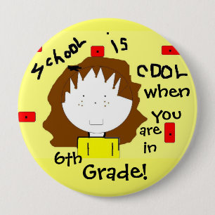 School Personalized Button - Customize the Grade