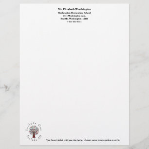 School Personnel Personalized Letterhead