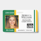 School Photo Badge - Green and Gold