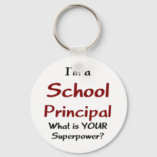 School principal keychain
