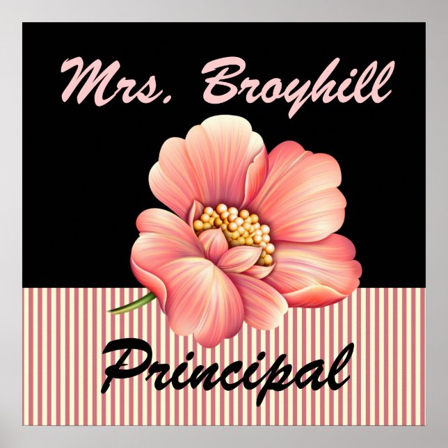 School - Principal - Teacher Welcome - SRF Poster (Front)