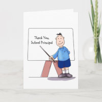 School Principal Thank You Card, from student