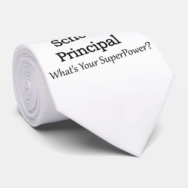 School Principal Tie (Rolled)