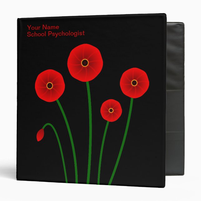 School Psychologist Binder (customize with name) (Front/Inside)