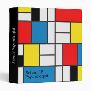 School Psychologist Binder with Modern Design