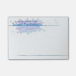 School Psychologist Blue Vibes Post-it Notes