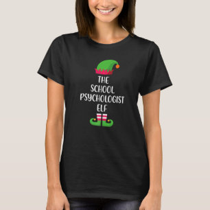 School Psychologist Elf Family Matching Group Chri T-Shirt