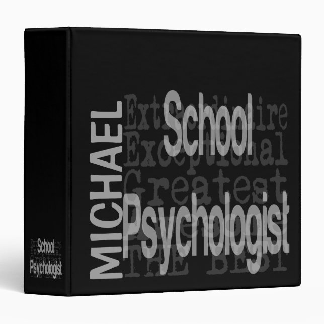 School Psychologist Extraordinaire CUSTOM Binder (Front/Spine)