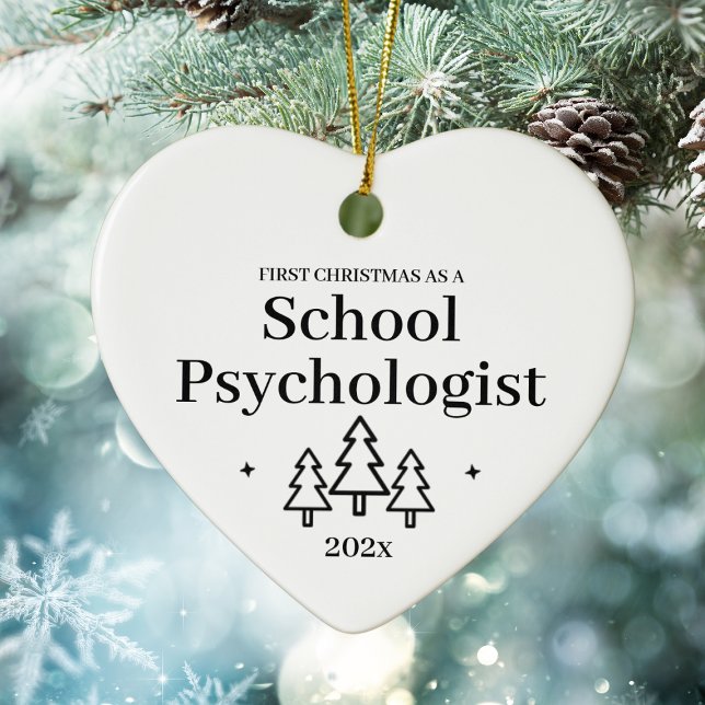 School Psychologist First Christmas Ceramic Ornament (School Psychologist First Christmas Ceramic Ornament
)