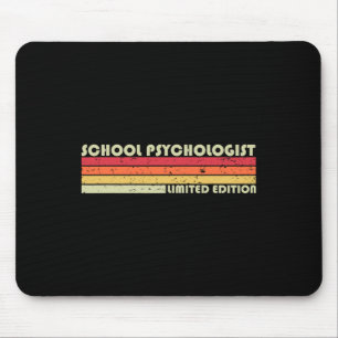 School Psychologist Funny Job Title Birthday Worke Mouse Pad