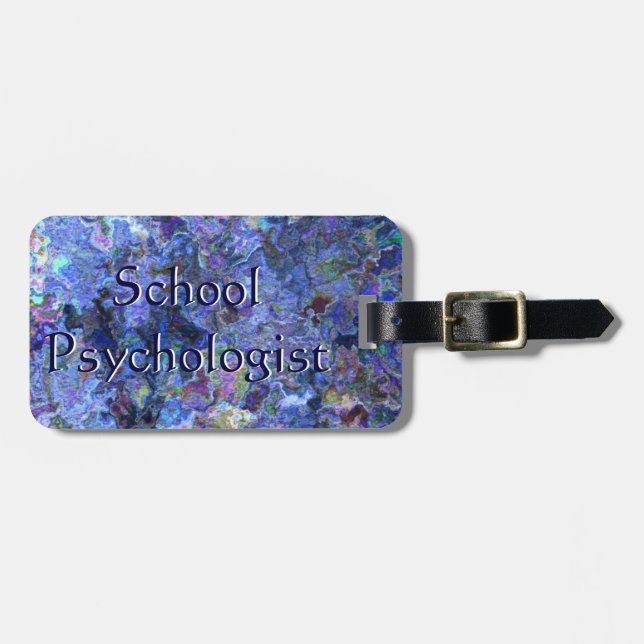 School Psychologist Luggage Tag (Front Horizontal)