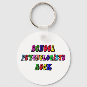 SCHOOL PSYCHOLOGIST ROCK KEYCHAIN