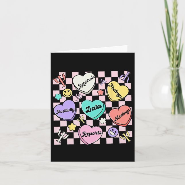 School Psychologist Valentine  Card (Front)