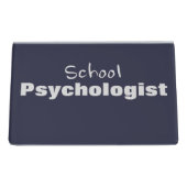 School Psychologist's Business Card Holder (Back)