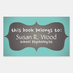 School Psychologist's Customized Book Stickers