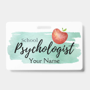 School Psychologist's ID Badge
