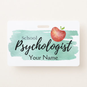 School Psychologist's ID Badge