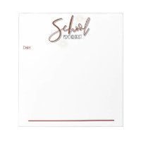 School Psychologist's Office Memo Notepad