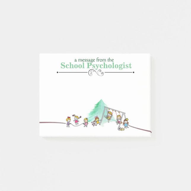School Psychologist's Post-It Notes (Front)