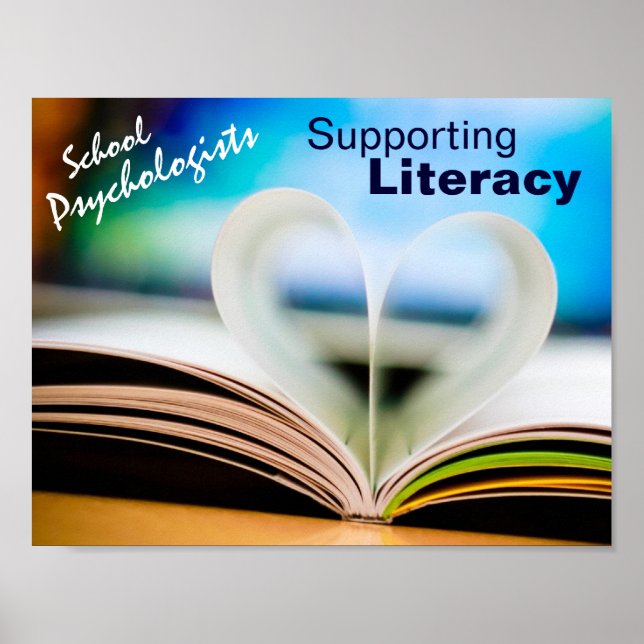 School Psychologists Supporting Literacy Poster (Front)