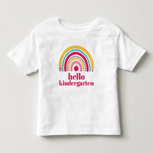School Rainbow Personalized Name back to school Toddler T-shirt