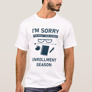 School Registrar Enrollment Appreciation T-Shirt