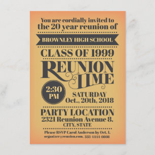 School reunion design. invitation
