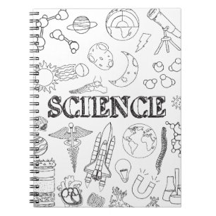 School Science Teacher Doodle Science Art Coloring Notebook