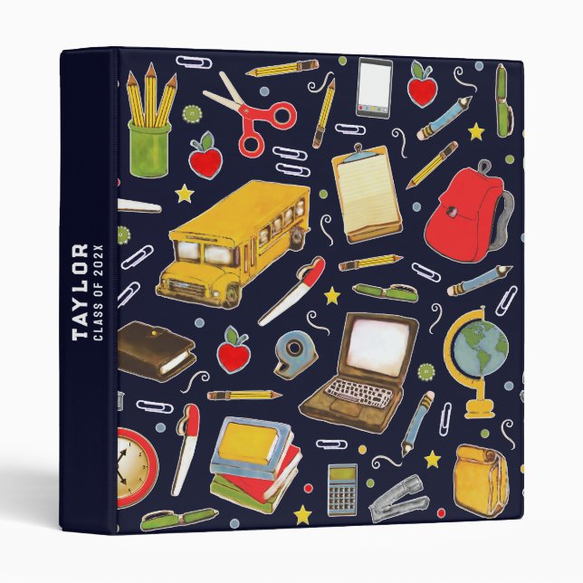 School Scrapbook Binder (Front/Spine)