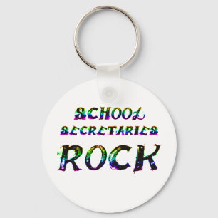 SCHOOL SECRETARIES ROCK KEYCHAIN